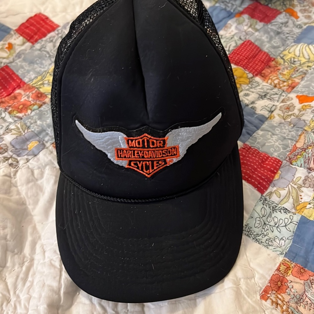 Vintage Cobra caps Harley Davidson cycles patch SnapBack trucker hat